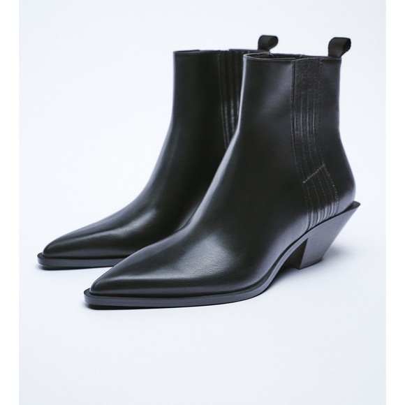 Zara Shoes Zara Cowboy Ankle Boots Poshmark